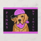 CARTE POSTALE RETRIEVER DORE (Devant)