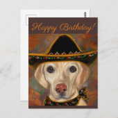 Carte Postale Retriever du Labrador (Devant / Derrière)