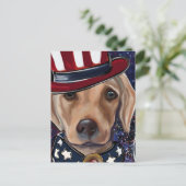 CARTE POSTALE RETRIEVER LABRADOR (Debout devant)
