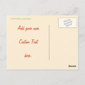 Carte postale Retro (Dos)