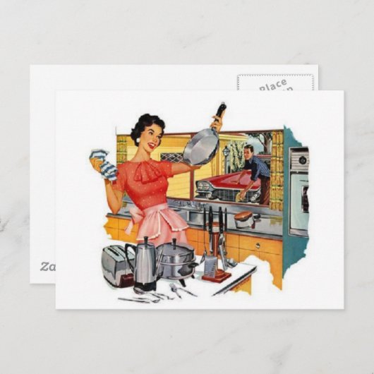 Carte Postale Rétro (Devant / Derrière)