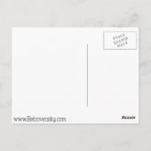 Carte postale Retro 1960's Owl Miss You (Dos)