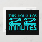 Carte Postale Rétro - 22 minutes (Devant / Derrière)