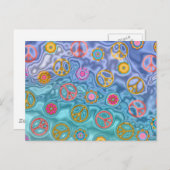 Carte Postale Retro 60s paisible Vagues d'océan Cadeaux (Devant / Derrière)