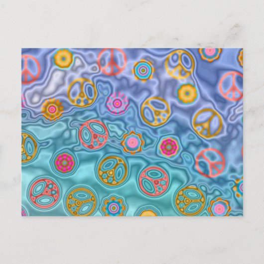 Carte Postale Retro 60s paisible Vagues d'océan Cadeaux (Devant)