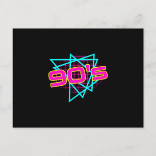 Carte Postale Rétro 90 1990 Vintage Amoureux des 90 Costume des 