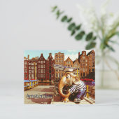 Carte Postale Retro Amsterdam (Debout devant)