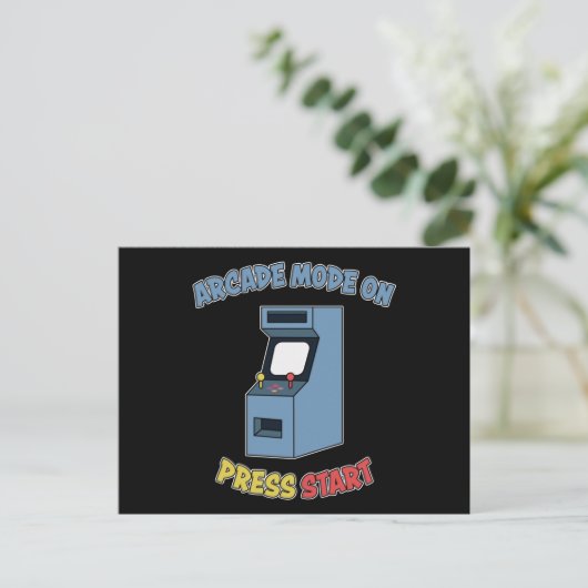 Carte Postale Retro Arcade Video Game Machine Retro Games Cadeau (Debout devant)