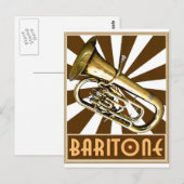 Carte Postale Retro Baritone (Devant / Derrière)