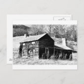 Carte Postale Retro Barn (Devant / Derrière)