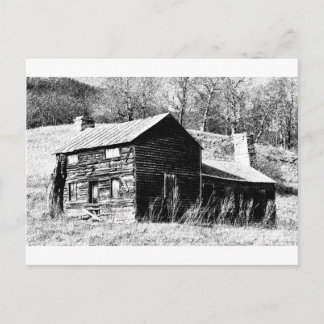 Carte Postale Retro Barn