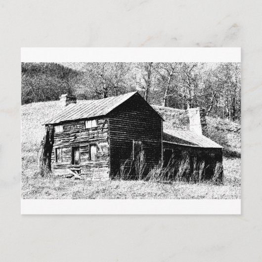 Carte Postale Retro Barn (Devant)