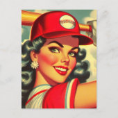 Carte Postale Retro Baseball (Devant)