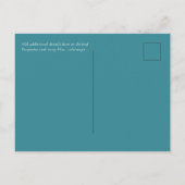 Carte Postale RETRO Beach Vibe Mariage Papier photo (Dos)