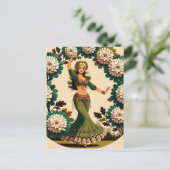 Carte Postale Retro Belly Dancer (Debout devant)
