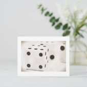 Carte postale Retro Black and White Dice (Debout devant)