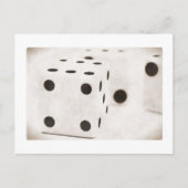 Carte postale Retro Black and White Dice (Devant)