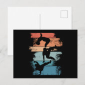 Carte Postale Retro Breakdance Hommes Boy Dancer (Devant / Derrière)