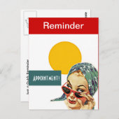 Carte postale Retro Busy Lady Rappel PC (Devant / Derrière)