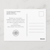 Carte Postale Rétro Camion de la ferme rouge Noël Salutation Ent (Dos)