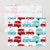 Carte Postale Rétro Camping Trailer (Devant / Derrière)