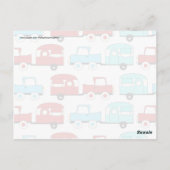 Carte Postale Rétro Camping Trailer (Dos)