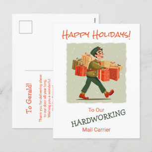 Carte postale Retro Cartogramme