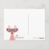 Carte Postale Retro Cat - Cha Cha Cat (Dos)