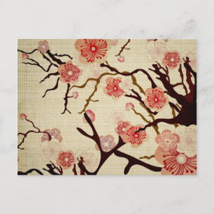 Carte postale Retro Cherry Blossom