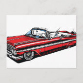 Carte Postale Retro Classic Convertible Side Pop Art (Devant)