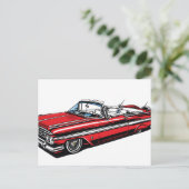 Carte Postale Retro Classic Convertible Side Pop Art (Debout devant)