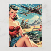 Carte Postale Retro Classic Pin Up (Devant)