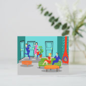 Carte postale Retro Classic Television (Debout devant)