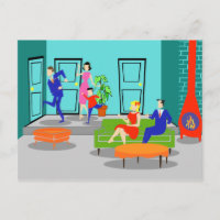 Carte postale Retro Classic Television