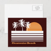 Carte postale Retro Clearwater Beach (Devant / Derrière)