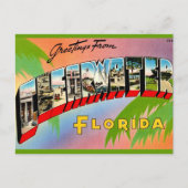 Carte Postale Retro Clearwater Floride (Devant)