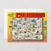 Carte postale Retro Colorado (Devant / Derrière)