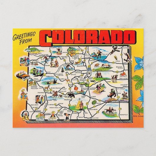 Carte postale Retro Colorado (Devant)