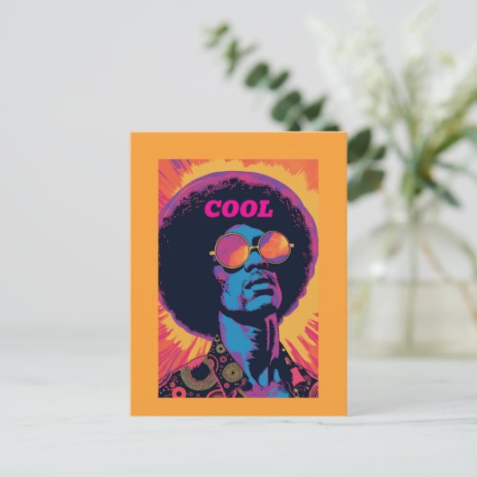Carte postale rétro cool (Debout devant)