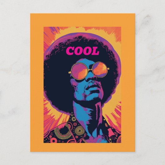 Carte postale rétro cool (Devant)