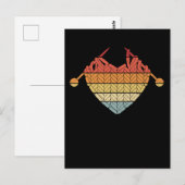 Carte Postale Retro Crochet Fer Coeur Hobby L'amour de l'artisan (Devant / Derrière)