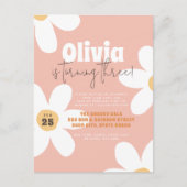 Carte postale Retro Daisy Super Anniversaire Party (Devant)