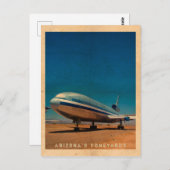 Carte postale Retro DC10 Travel (Devant / Derrière)