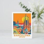 Carte postale rétro de Barcelone Espagne (Debout devant)
