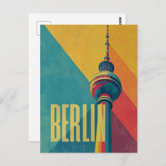 Carte Postale Rétro de Berlin (Devant / Derrière)