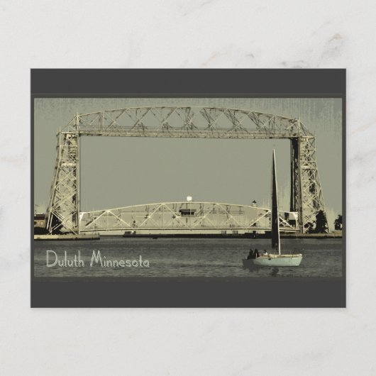 Carte postale rétro de Duluth Minnesota (Devant)