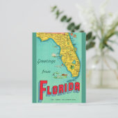 Carte postale rétro de Floride (Debout devant)