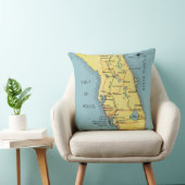 Carte postale rétro de Floride Coussin (Chaise)