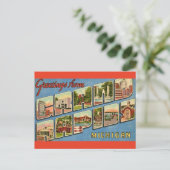 Carte postale rétro de Grand Rapids (Debout devant)
