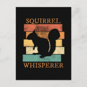 Carte Postale Rétro de la forêt d'animaux d'écureuil (Devant)